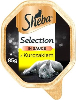 Вологий корм для котів Sheba Selection з куркою 85 г (5900951289972)