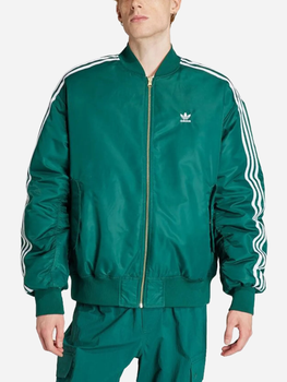 Куртка-бомбер чоловіча Adidas Oversized Reversible Bomber Jacket "Collegiate Green" IW3649 L Зелена (4067886973671)