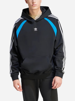 Bluza męska z kapturem oversize Adidas Oversized Hoodie "Black" IW3648 XL Czarna (4067886888364)