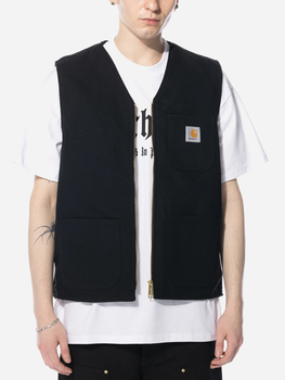 Kamizelka męska krótka Carhartt WIP Arbor Vest "Black" I031521-8901 S Czarna (4064958817345)