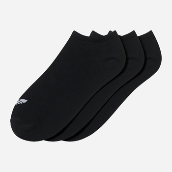 Набір жіночих шкарпеток коротких бавовняних Adidas Trefoil Liner S20274 35-38 3 пари Чорний (4055012814929)