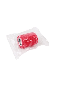 Самофиксирующаяся повязка бинт когезивный 6х300 см красный Sensiplast