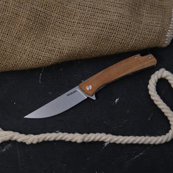 Ніж складний Magura J186 Brown Stonewash