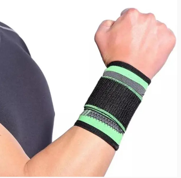 Еластичний бинт бандаж на пензель Knee bands HSM-9136 Grey нейлон (ICL44)