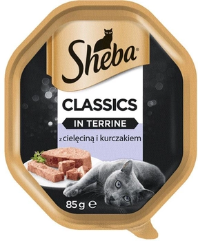 Mokra karma dla kota Sheba Classics z cielęciną i kurczakiem 85 g (5900951289941)