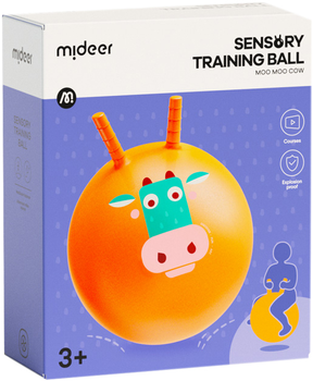 Стрибучий м'яч з ручками Mideer Корівка Му-Му (MD3353)
