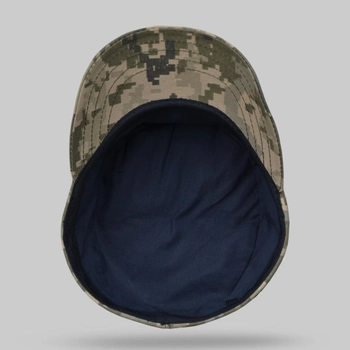 Кепка мазепинка піксель ЗСУ з кокардою, кепка армійська статутна, кепка ЗСУ 59
