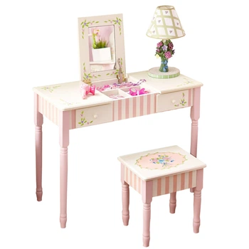 Детский туалетный столик + стул Teamson W-3843G Розовый