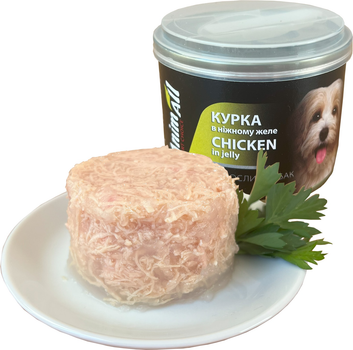 Влажный корм для собак AnimAll Курица в нежном желе 195 г (4820224501666)