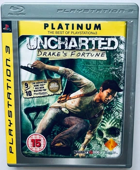 Uncharted: Drake's Fortune Platinum, Б/У, английская версия - диск для PlayStation 3