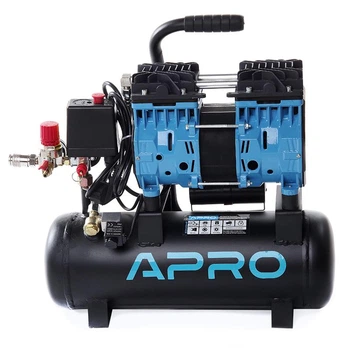 Компресор двоциліндровий безмасляний Apro OFE-9 8 бар/0.6 кВт 152 л/хв 9 л