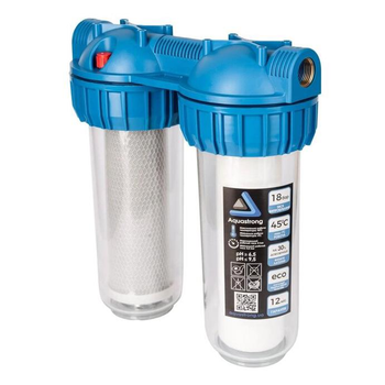 Магістральний фільтр Aquastrong MP2-10312 2 колби 10" 3P різьба 1/2"