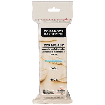 Пластилін легкий Keraplast білий 400г KIN