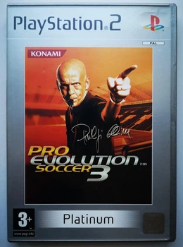 Pro Evolution Soccer 3 Platinum, Б/У, английская версия - диск для PlayStation 2
