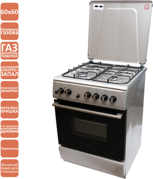 Плита комбинированная Ventolux GE 6060 ES (X)