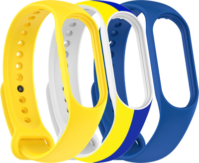 Комплект ремінців ArmorStandart для Xiaomi Mi Smart Band 7/6/5 New Style 3 шт Ukraine (ARM75053)