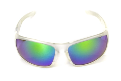 Очки защитные открытые Swag Chill'n (G-Tech™ green) зеркальные сине-зеленые