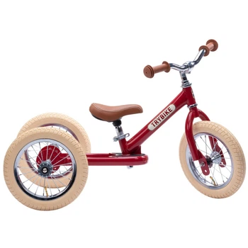 Беговел Trybike трехколесный балансирующий рубиновый (TBS-2-RED-VIN+TBS-100-TKV)