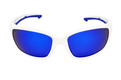 Защитные очки с поляризацией BluWater Seaside White Polarized (G-Tech™ blue), синие зеркальные