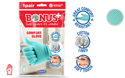 Рукавички гумові Bonus B971 Comfort Glove 1 пара L