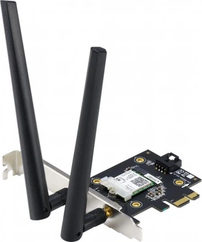 Бездротовий адаптер Asus PCE-AX1800 (AX1800, Bluetooth 5.2, WPA3, MU-MIMO, 2 зовнішні антени) ( PCI Express ) 33719