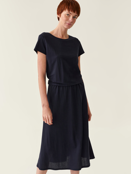 Плаття-футболка міді літнє жіноче Tatuum Jasmiko T2214.205 XL Темно-синє (5900142199691)