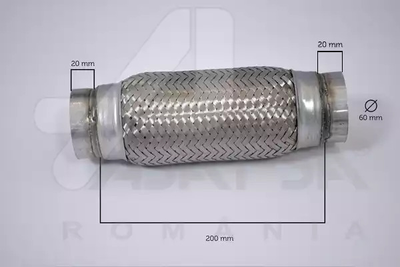 Гофра глушника 60x200 Sprinter, ASAM (60105)