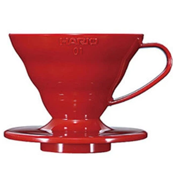 Пуровер Воронка HARIO V60 01 для заваривания кофе на 1-2 чашки пластиковый красный VD-01R