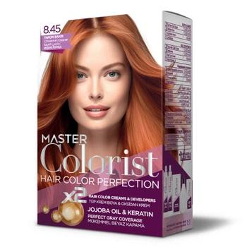 Фарба для волосся Master Colorist 8.45 Мідна Кориця Лівеста 2x50 мл+2x50 мл+10 мл