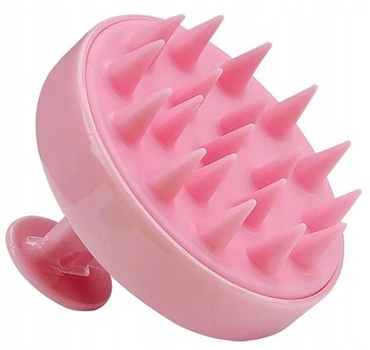 Щітка-масажер для миття голови рожева NaNi Beauty
