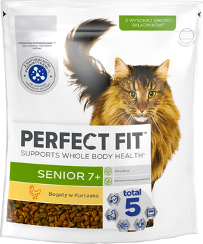 Сухий корм для котів Perfect Fit Senior 7+ з куркою 750 г (4008429088650)