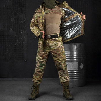 Зимний костюм "Platoon" Rip-stop с подкладкой Omni-Heat / Мужская форма Куртка + Брюки мультикам размер XL