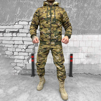 Мужской зимний костюм "Splinter" softshell на мехе / Теплая Куртка + Брюки мультикам размер S