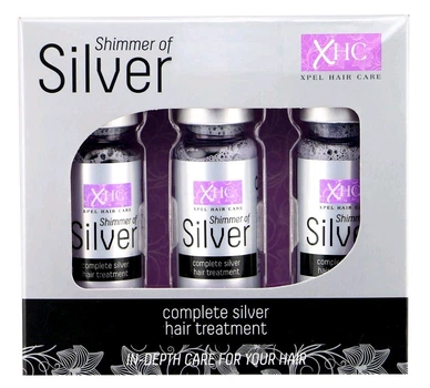 Ампули для відновлення світлих волосся XPel Silver 3х12 мл