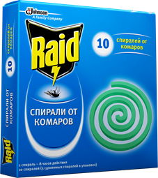 Спирали від комарів Raid 10 шт