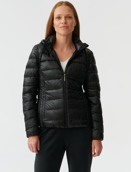 Куртка демісезонна коротка з капюшоном жіноча Tatuum Markana T2316.011 34 Чорна (5900142262371)