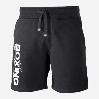 Шорты хлопковые длинные мужские Dobermans Aggressive Boxing SP294ABK L Черные
