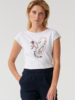 Koszulka damska bawełniana Tatuum Amanda 4 T2318.112 XS Biała (5900142286155)