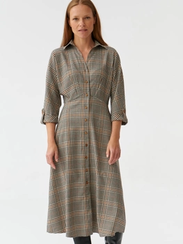 Плаття-сорочка міді осіннє жіноче Tatuum Samotali T2319.199 34 Коричневе (5900142271007)