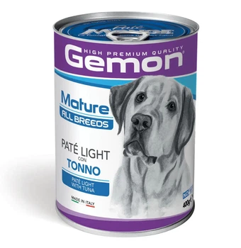 Консервированный корм Gemon Dog Wet Adult Light - влажный корм (паштет) с тунцом для взрослых собак всех пород 400 г (70387842)