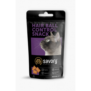 Лакомства Savory Hair Ball Control Snack Хрустящие лакомства для поощрения кошек 60 г (1111171671)