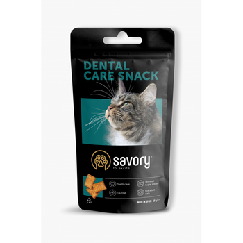Лакомства Savory Dental Care Snack Лакомство для здоровья зубов кошек 60 г (1111171670)