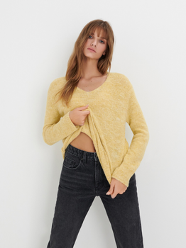 Пуловер жіночий Sinsay 2482F-11M L Жовтий (5904015653303)