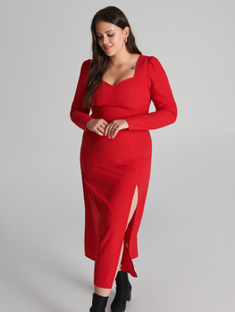 Sukienka trapezowa damska Sinsay 3301F-33X XL Czerwona (5904116776055)