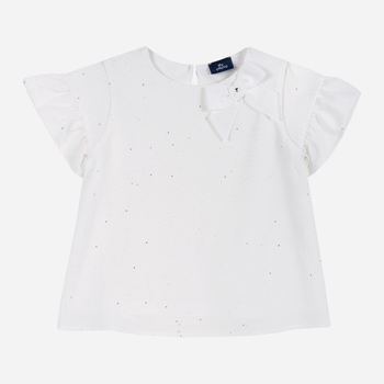 Bluzka dziecięca dla dziewczynki elegancka Chicco 09068612000000 110 cm Biała (8054707748842)
