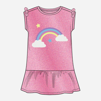 Дитяча сукня для дівчинки Chicco 09000353000000 128 см Темно-рожева (8059609412310)