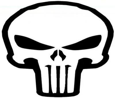 Шеврон патч Каратель Punisher на липучке велкро