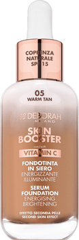 Тональна сироватка Deborah Skin Booster Serum Foundation Vitamin С SPF15 05 Warm Tan 30 мл (8009518414608)