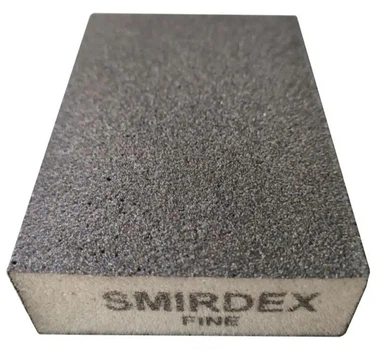 Абразивная губка Smirdex 4-х сторонняя тонкая P320-400