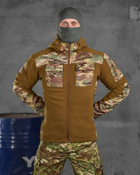 Тактическая флисовка куртка battle combo кайот 2XL